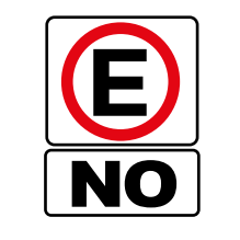 NO ESTACIONARSE